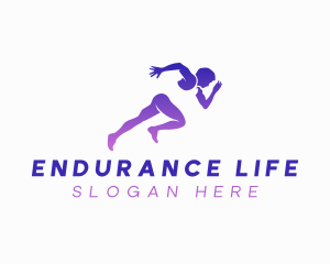 Endurance - Marathon Athlete Sports logo design