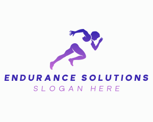 Endurance - Marathon Athlete Sports logo design
