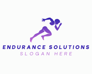 Marathon Athlete Sports logo design