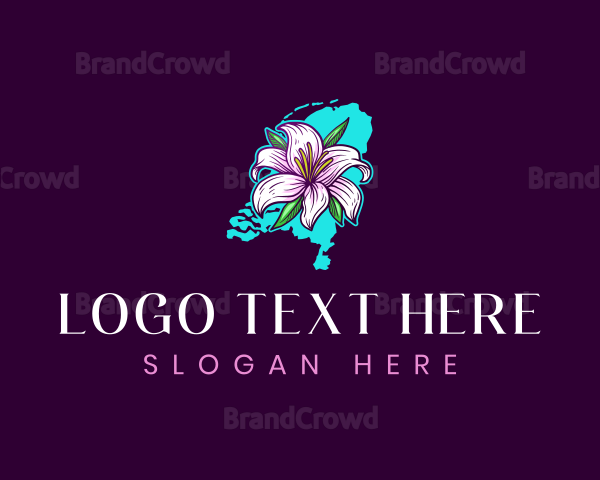 Netherlands Flower Garden Logo