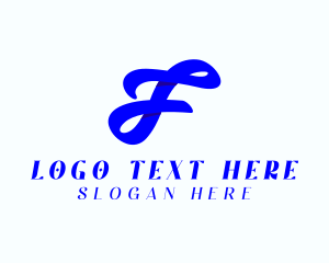 Calligraphy - Stylish Boutique Letter F logo design