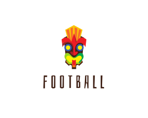 Tribe - Tiki Clown Mask logo design