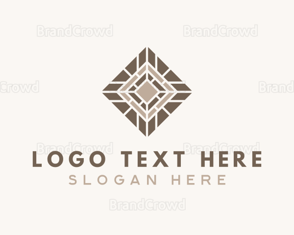 Brown Floor Tiling Logo