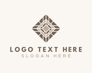 Brown Floor Tiling Logo