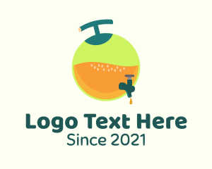 Lemon-flavor - Fresh Fruit Juice Container logo design