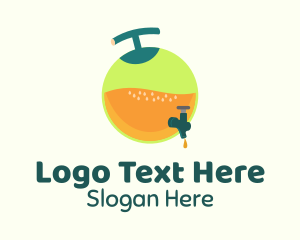 Fresh Fruit Juice Container Logo