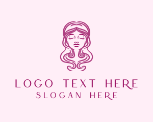 Beauty Clinic - Woman Beauty Hair Stylist logo design