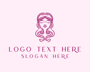 Hair Stylist - Woman Beauty Hair Stylist logo design