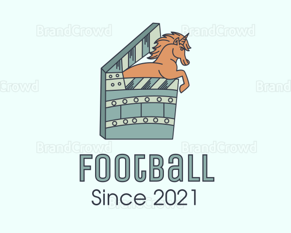 Horse Clapperboard Film Logo
