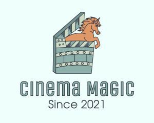 Film - Horse Clapperboard Film logo design