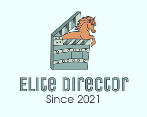 Director - Horse Clapperboard Film logo design