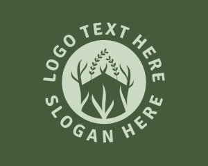 Leaf - Eco Greenhouse Plants logo design