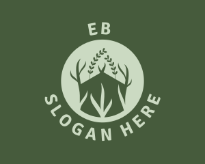 Natural - Eco Greenhouse Plants logo design