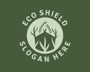 Eco Greenhouse Plants logo design