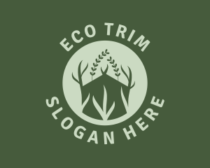 Eco Greenhouse Plants logo design