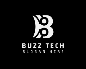 Tech Software Letter B logo design