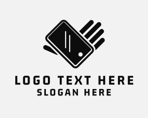 Blog - Heart Hand Smartphone logo design