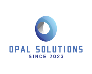 Opal - Modern Digital Letter O logo design