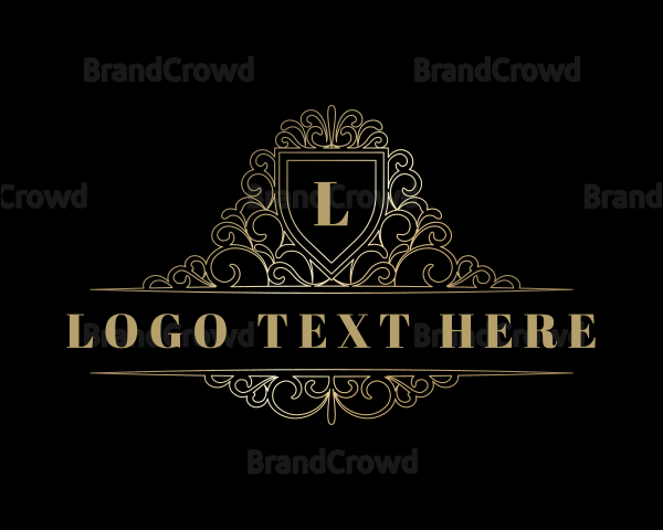 Luxury Ornamental Shield Logo