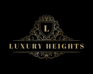 Luxury Ornamental Shield logo design