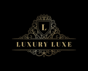 Luxury Ornamental Shield logo design