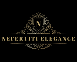 Luxury Ornamental Shield logo design