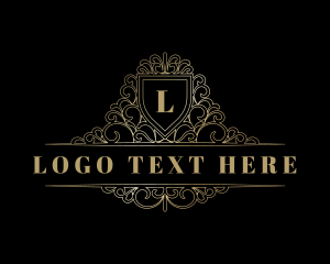 Hotel - Luxury Ornamental Shield logo design