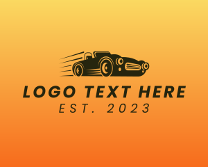 Transportation - Fast Vintage Sportscar logo design