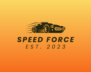 Fast Vintage Sportscar logo design