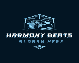 Shield - Car Racing Mechanic logo design