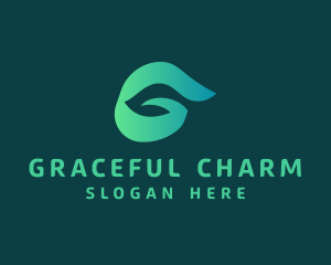 Herbal Leaf Letter G logo design