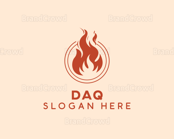 Fire Flame Heating Logo