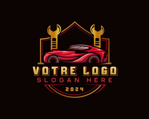 Racing - Car Detailing Mechanic logo design