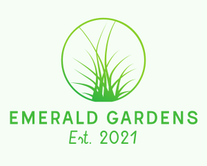 Landscaping Garden Grass logo design