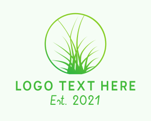 Grass Care - Landscaping Garden Grass logo design