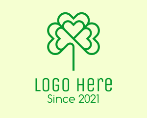 Eco Friendly - Green Cloverleaf Plant logo design