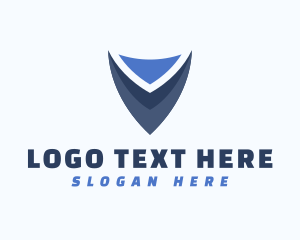 Tradesman - Masculine Business Crest Letter V logo design