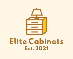 Cabinet - Cabinet Dresser Lamp logo design