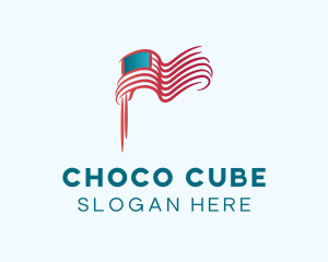 American Flag Gradient Logo