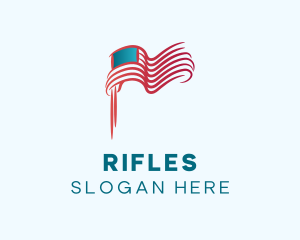 American Flag Gradient Logo