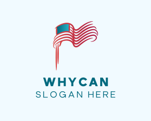 American Flag Gradient Logo