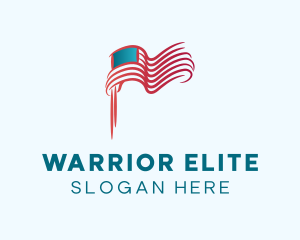 Republican - American Flag Gradient logo design