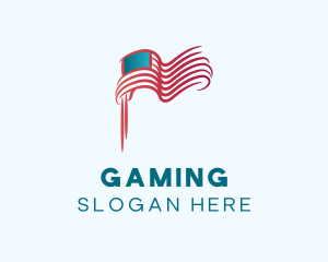 Campaign - American Flag Gradient logo design