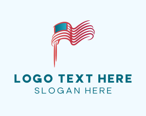 American Flag Gradient Logo