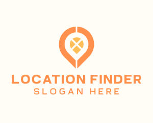 Geolocation - Crossroads Location Pin logo design