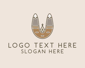 Outdoor Mountain Tepee Logo