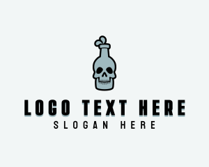Bottle - Skull Bottle Brewery logo design