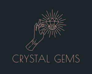 Mystical Diamond Eye logo design