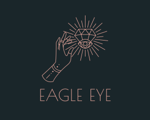 Mystical Diamond Eye logo design