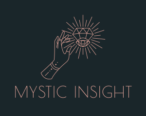 Mystical Diamond Eye logo design